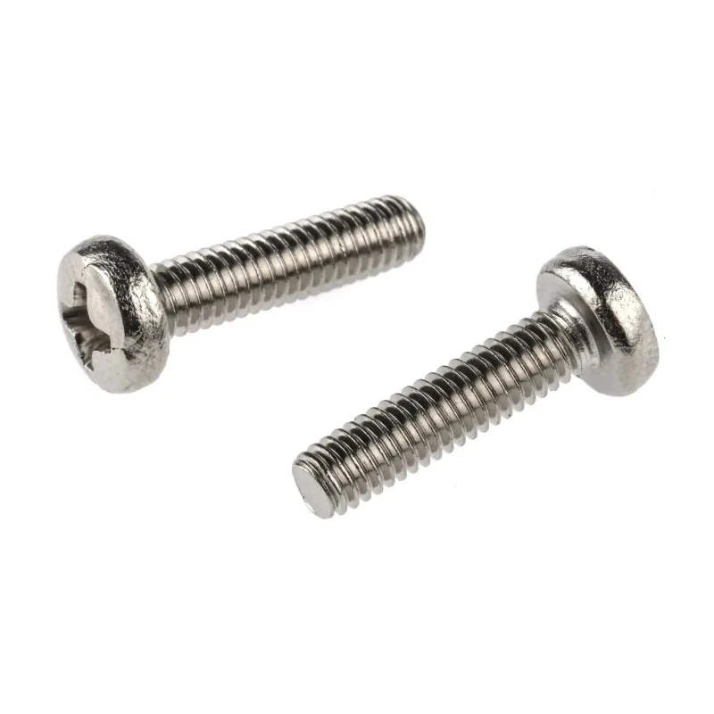 RS PRO Pozidriv Pan Brass Machine Screw 16 mm M4 483-0186