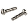 RS PRO Pozidriv Pan Brass Machine Screw 16 mm M4 483-0186