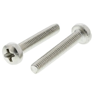 RS PRO Pozidriv Pan Brass Machine Screw 25 mm M4 483-0209