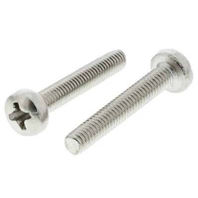 RS PRO Pozidriv Pan Brass Machine Screw 25 mm M4 483-0209