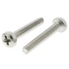 RS PRO Pozidriv Pan Brass Machine Screw 25 mm M4 483-0209