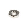 RS PRO Nickel Brass Hex Nut M2.5, Half Type, Nickel Finish, DIN 439 B 483-0322