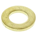 RS PRO Brass Plain Washers M12 DIN 125A, 24mm External Diameter, 13mm Inside Diameter, 2.5mm Thickness 483-2659