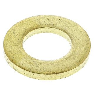 RS PRO Brass Plain Washers M12 DIN 125A, 24mm External Diameter, 13mm Inside Diameter, 2.5mm Thickness 483-2659