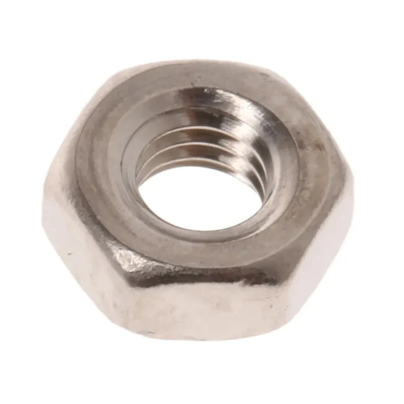 RS PRO Nickel Plated Brass Hex Nut M3 DIN 934 2.4mm Overall Height 483-0502