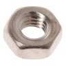 RS PRO Nickel Plated Brass Hex Nut M3 DIN 934 2.4mm Overall Height 483-0502