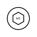 RS PRO Nickel Plated Brass Hex Nut M3 DIN 934 2.4mm Overall Height 483-0502