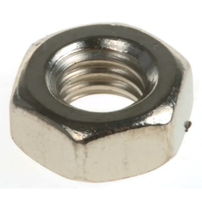 RS PRO Stainless Steel Hex Nuts Box 250 Pieces M4, Plain Finish, DIN 934, Taiwan 483-0530