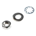 RS PRO Steel and Brass Hex Nut and Internal Tooth Washer Kit M4, 300 Pieces 483-0883