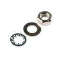 RS PRO Brass, Steel Hex Nut & Washer with Internal Tooth Kit 200 Pieces M5 Threads 483-0906