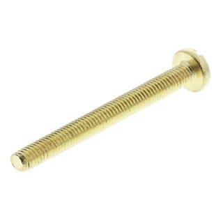 RS PRO Slot Pan Brass Machine Screw 30 mm M3 483-1432