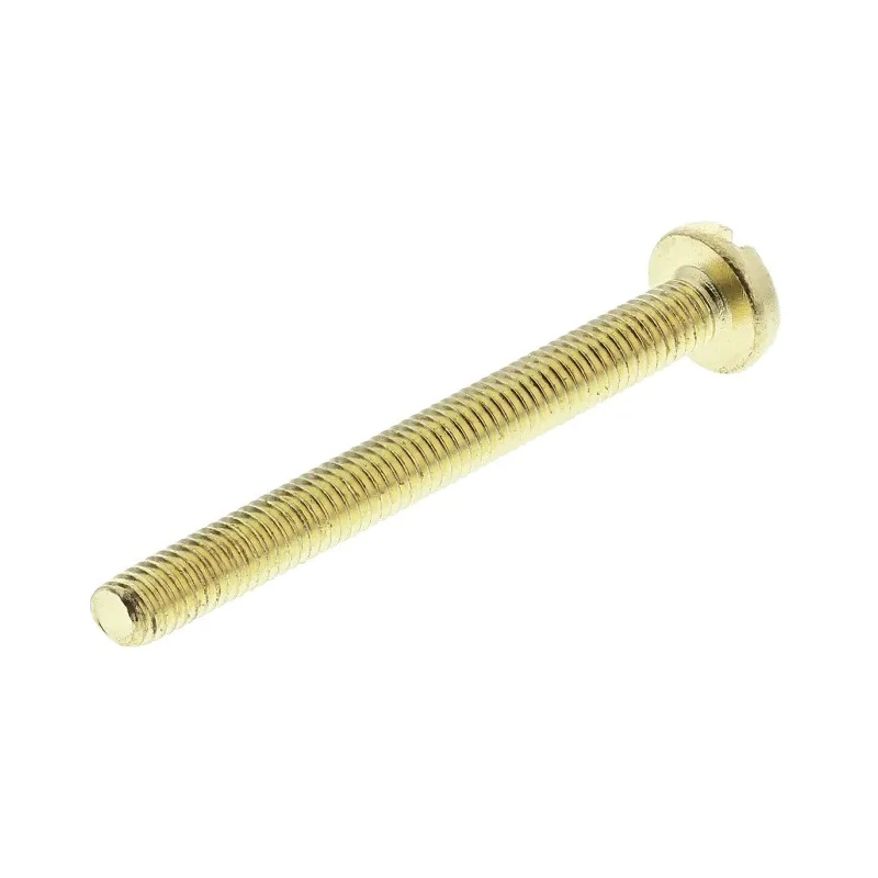 RS PRO Slot Pan Brass Machine Screw 30 mm M3 483-1432