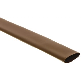 RS PRO Heat Shrink Tubing Brown 19 mm Sleeve Diameter x 1.2 m Length Polyolefin Flame Retardant 2:1 Ratio 483-4302