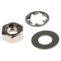 RS PRO Brass and Steel Hex Full Nut and Washer Kit M3.5 with 400 Pieces 483-0877