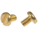 RS PRO Slot Pan Brass Machine Screw 6 mm M4 483-1505