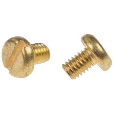 RS PRO Slot Pan Brass Machine Screw 6 mm M4 483-1505