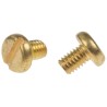 RS PRO Slot Pan Brass Machine Screw 6 mm M4 483-1505