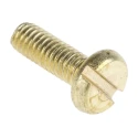 RS PRO Slot Pan Brass Machine Screw 12 mm M4 483-1511