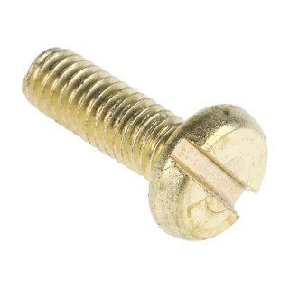 RS PRO Slot Pan Brass Machine Screw 12 mm M4 483-1511