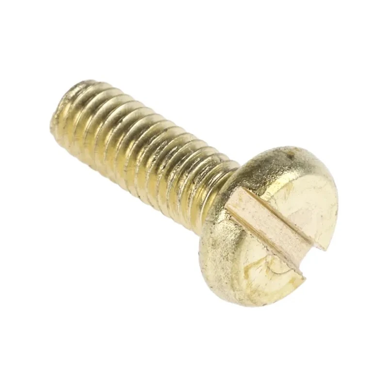 RS PRO Slot Pan Brass Machine Screw 12 mm M4 483-1511