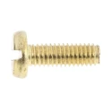 RS PRO Slot Pan Brass Machine Screw 12 mm M4 483-1511