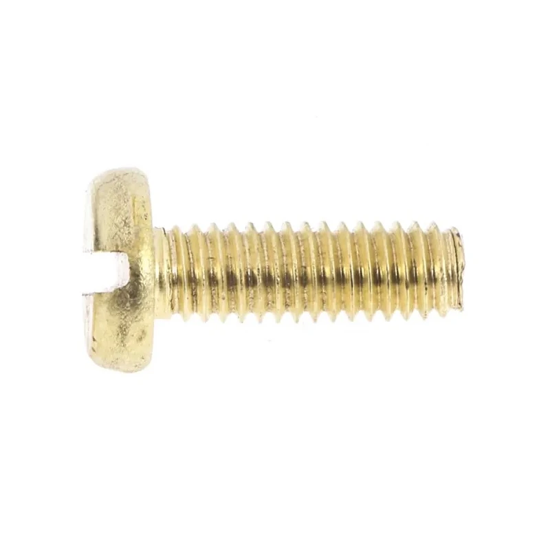 RS PRO Slot Pan Brass Machine Screw 12 mm M4 483-1511