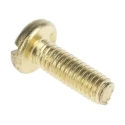 RS PRO Slot Pan Brass Machine Screw 12 mm M4 483-1511