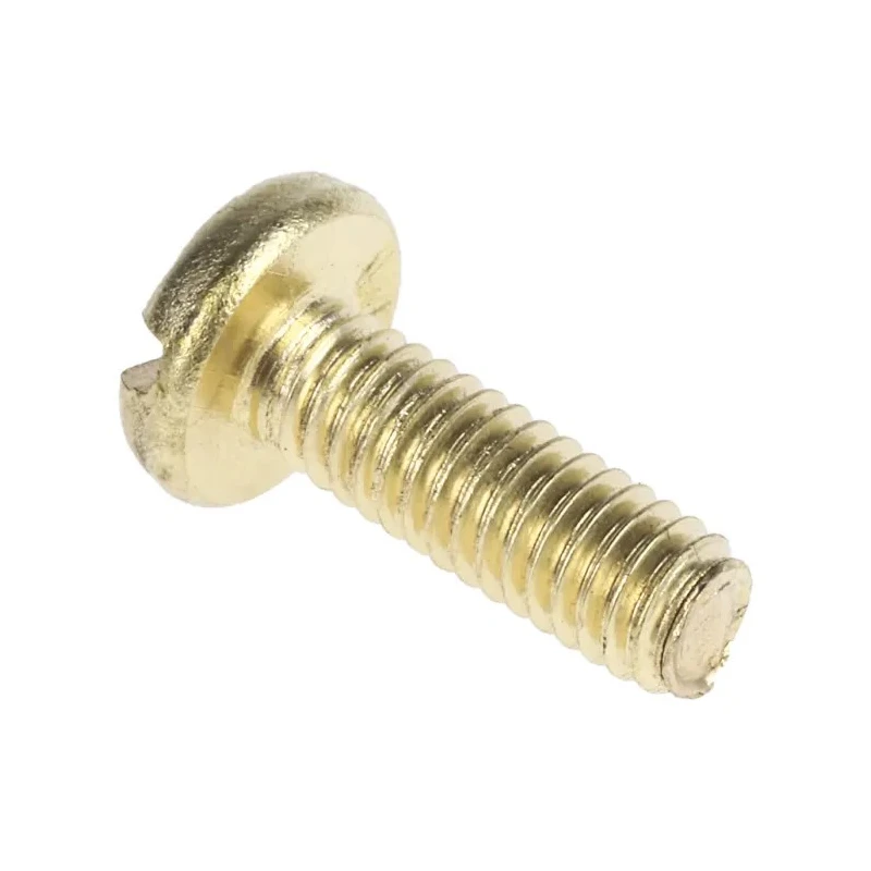 RS PRO Slot Pan Brass Machine Screw 12 mm M4 483-1511