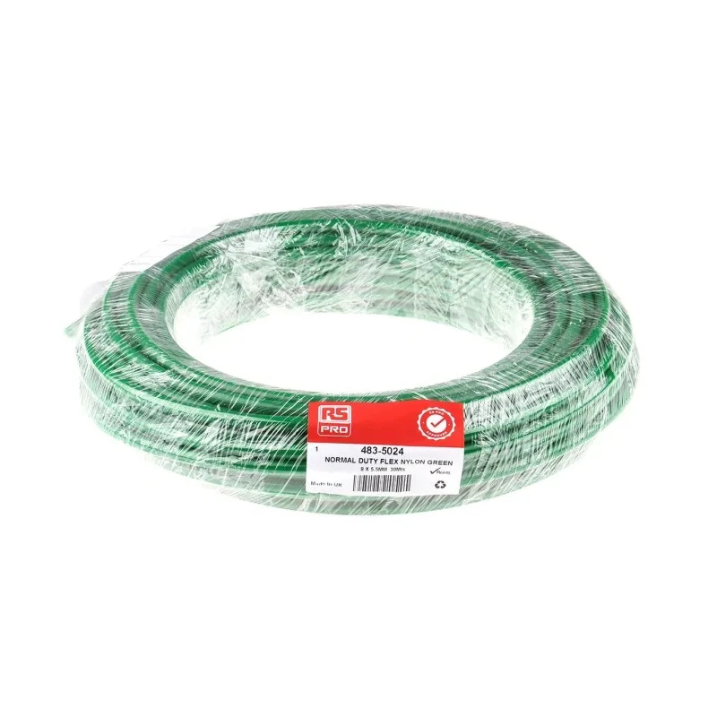 RS PRO Compressed Air Pipe Green Nylon 8 mm 30 m NMF Series 483-5024