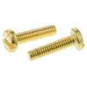 RS PRO Slot Pan Brass Machine Screw 16 mm M4 483-1533