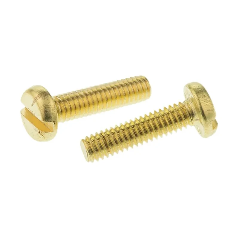 RS PRO Slot Pan Brass Machine Screw 16 mm M4 483-1533