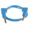 Staubli Connector Test Lead 32A 600V Blue 500 mm Lead Length 66.9407-050-23