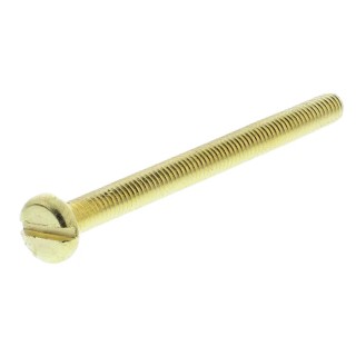 RS PRO Slot Pan Brass Machine Screw 50 mm M4 483-1577