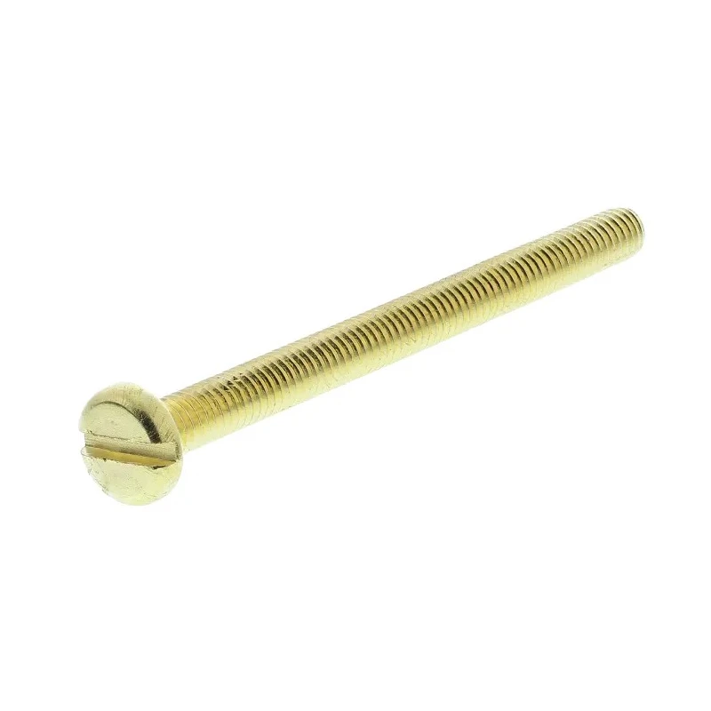 RS PRO Slot Pan Brass Machine Screw 50 mm M4 483-1577