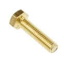 RS PRO Plain Brass Hex Bolt M6 x 25 mm 483-2384