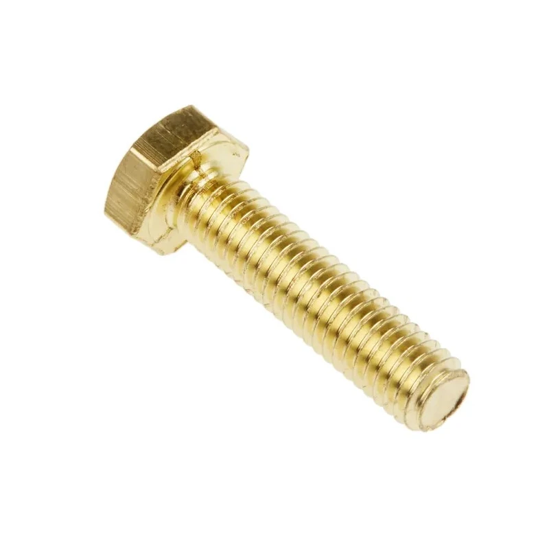 RS PRO Plain Brass Hex Bolt M6 x 25 mm 483-2384