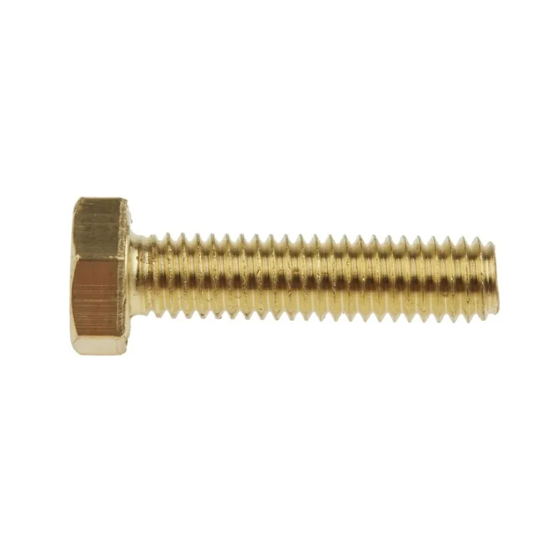 RS PRO Plain Brass Hex Bolt M6 x 25 mm 483-2384