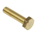 RS PRO Plain Brass Hex Bolt M6 x 25 mm 483-2384