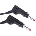 Staubli Connector Test Lead 32A, 600V, Black, 500 mm Lead Length 66.9407-050-21