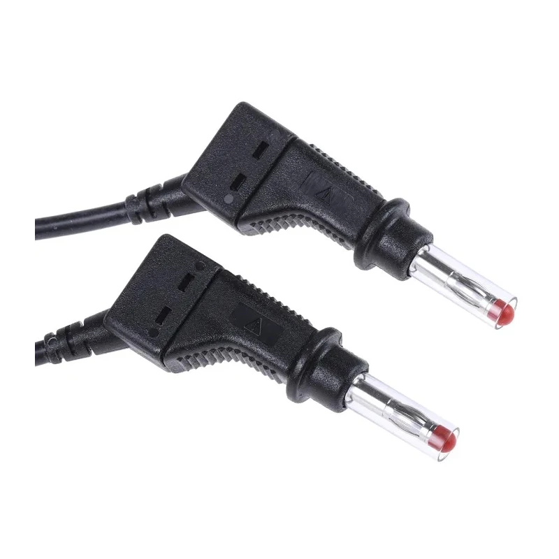 Staubli Connector Test Lead 32A, 600V, Black, 500 mm Lead Length 66.9407-050-21