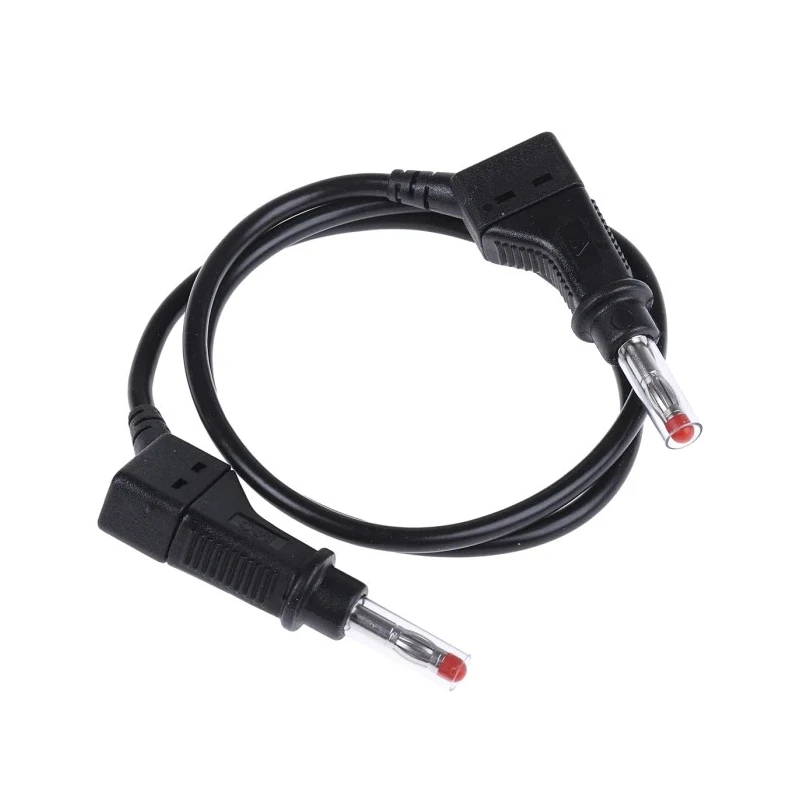 Staubli Connector Test Lead 32A, 600V, Black, 500 mm Lead Length 66.9407-050-21