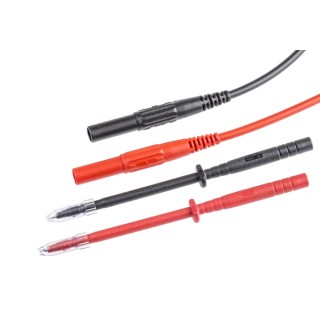 Staubli Multimeter Leads Test Lead Kit CAT II 600V 32A 1m 4mm Plugs 21284