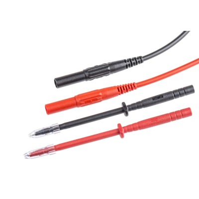 Staubli Multimeter Leads Test Lead Kit CAT II 600V 32A 1m 4mm Plugs 21284
