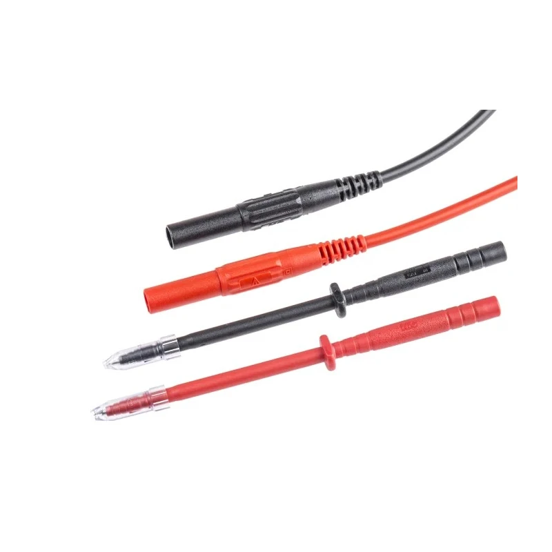 Staubli Multimeter Leads Test Lead Kit CAT II 600V 32A 1m 4mm Plugs 21284
