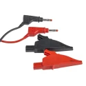 Staubli Multimeter Leads Test Lead Kit CAT II 600V 32A 1m 4mm Plugs 21284