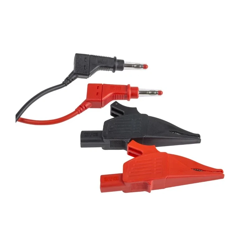 Staubli Multimeter Leads Test Lead Kit CAT II 600V 32A 1m 4mm Plugs 21284