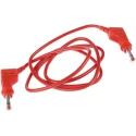 Staubli Connector Test Lead 32A, 600V, Red, 1 m Lead Length 66.9408-100-22