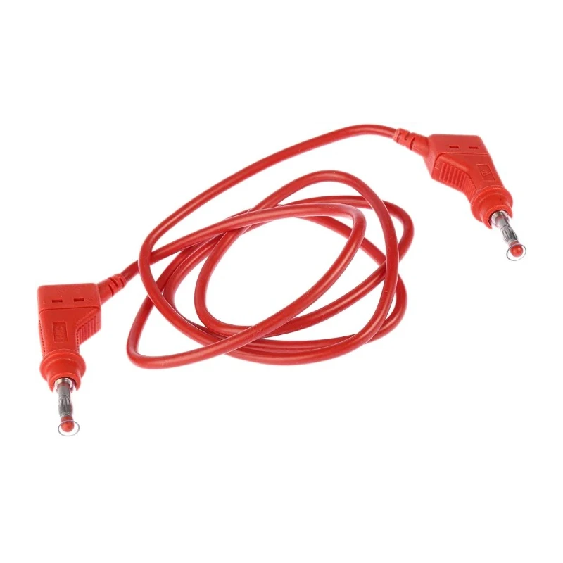 Staubli Connector Test Lead 32A, 600V, Red, 1 m Lead Length 66.9408-100-22