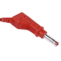 Staubli Connector Test Lead 32A, 600V, Red, 1 m Lead Length 66.9408-100-22