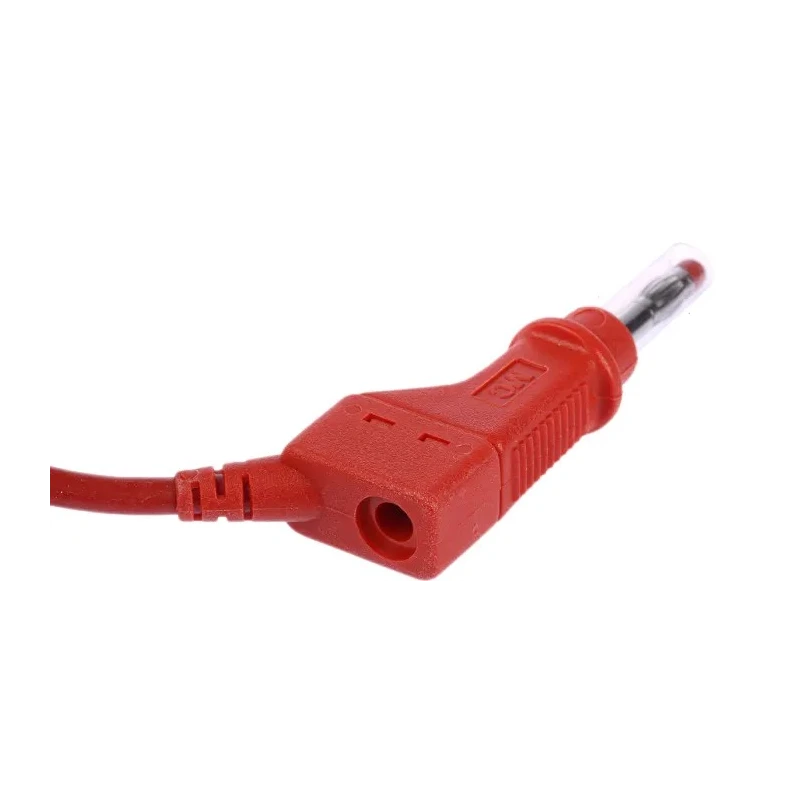 Staubli Connector Test Lead 32A, 600V, Red, 1 m Lead Length 66.9408-100-22